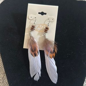 Feather earrings